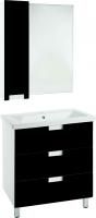 Мебель для ванной Bellezza Пегас 80 напольная, черная