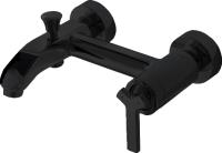 Смеситель для ванны Bravat Waterfall F673107BM-01 черный