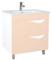 Тумба под раковину Bellezza Эйфория 80 бежевая 2 ящика