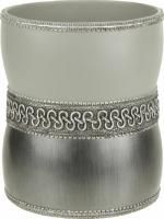 Мусорное ведро Avanti Braided Medallion Silver 11166F-SLV серое, 5 л