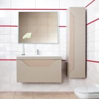 Мебель для ванной Бриклаер Брайтон 100 подвесная, глиняный серый