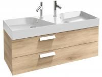 Тумба с раковиной Jacob Delafon Rythmik 120 2 ящика квебекский дуб