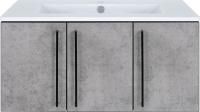Тумба с раковиной Brevita Rock 90 бетон светло-серый