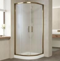 Душевой уголок Vegas Glass ZS 80 05 10 профиль бронза, стекло сатин