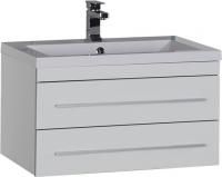 Тумба под раковину Aquanet Верона 75 подвесная белая