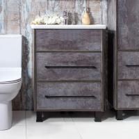 Тумба с раковиной Бриклаер Чили 60 цемент