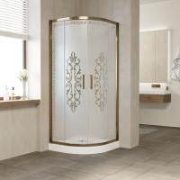 Душевой уголок Vegas Glass ZS TUR NOVO h1900 100 05 Felicita10+10 профиль бронза, стекло Felicita10+10