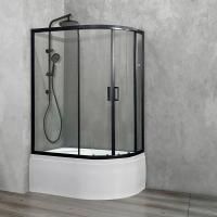 Душевой уголок Royal Bath BK RB8120BK-T-BL-L 120x80 с поддоном