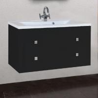 Тумба с раковиной Bellezza Милан 100 черная