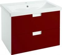 Тумба с раковиной Bellezza Пегас 60 подвесная, красная