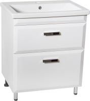 Тумба под раковину Style Line Лотос 70 Люкс Plus напольная, белая
