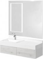 Мебель для ванной Aquaton Сакура 120 L, ольха наварра, белая