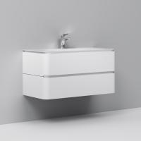 Тумба с раковиной Am.Pm Sensation 100 подвесная, белый глянец