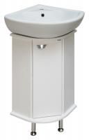 Тумба с раковиной Runo Браво 40 угловая