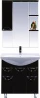 Мебель для ванной Misty Орхидея 75 черная эмаль