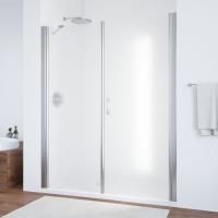 Душевая дверь в нишу Vegas Glass EP-F-2 185 08 10 R профиль глянцевый хром, стекло сатин
