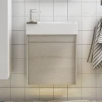 Тумба с раковиной Art&Max Family R, 50, подвесная, Pino Bianco