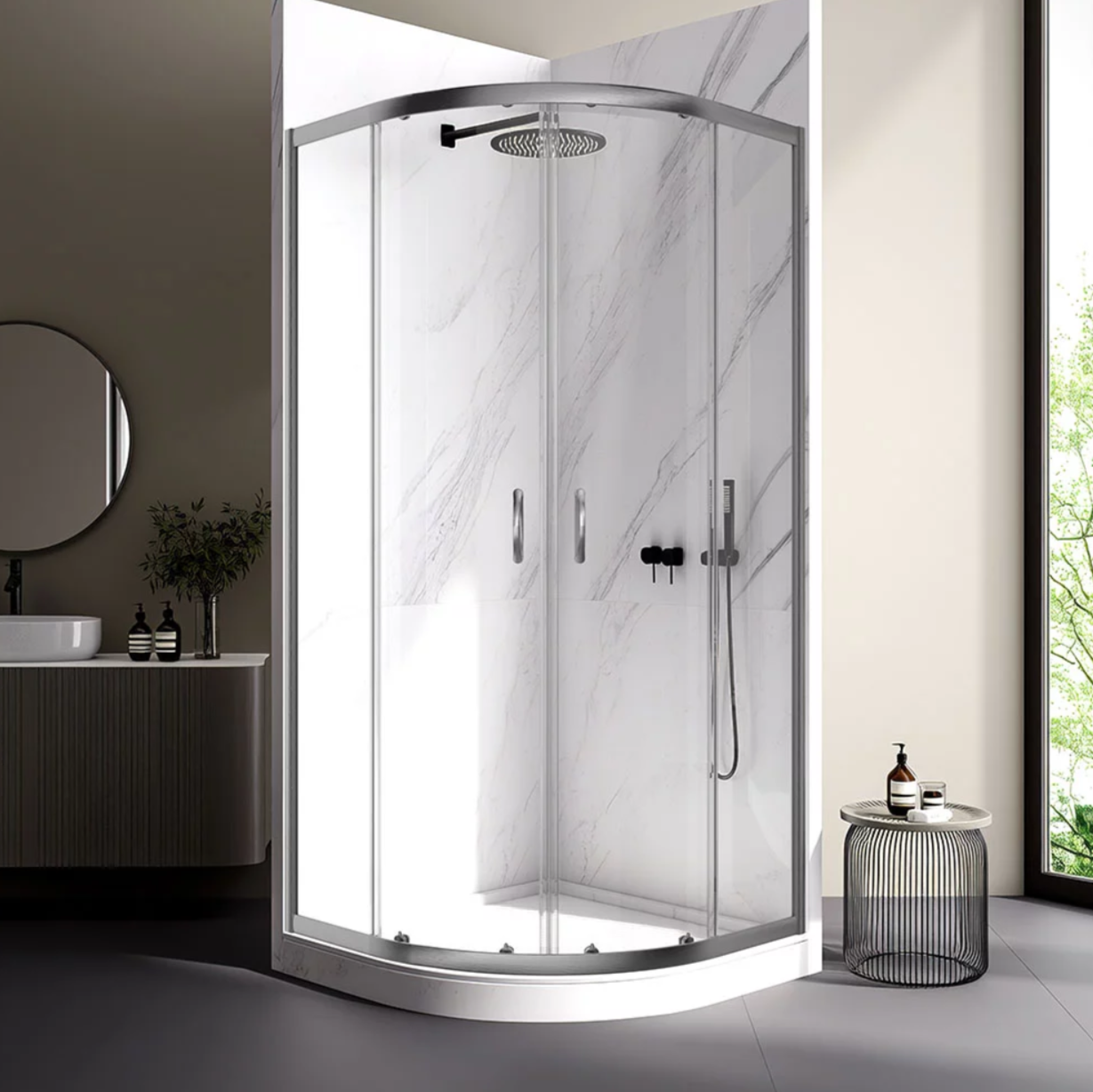 Душевой уголок Veconi Rovigo RV-202GR 90x90