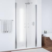 Душевая дверь в нишу Vegas Glass E2P 85 08 10 профиль глянцевый хром, стекло сатин