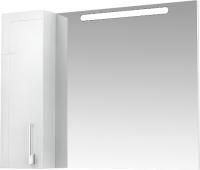 Зеркало-шкаф Triton Диана 100 L с подсветкой, белый
