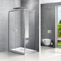 Душевой уголок Vincea Slim VSR-2SL8010CL-L 100x80 L, профиль хром, стекло прозрачное