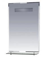 Зеркало Misty Лика 50 прозрачная полка, с подсветкой