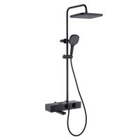 Душевая стойка Gappo G2495-16 с термостатом, черный