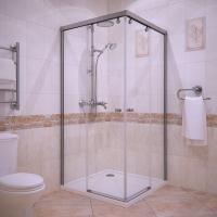 Душевой уголок GuteWetter Slide Square GK-864 90x90 см стекло бесцветное, профиль хром