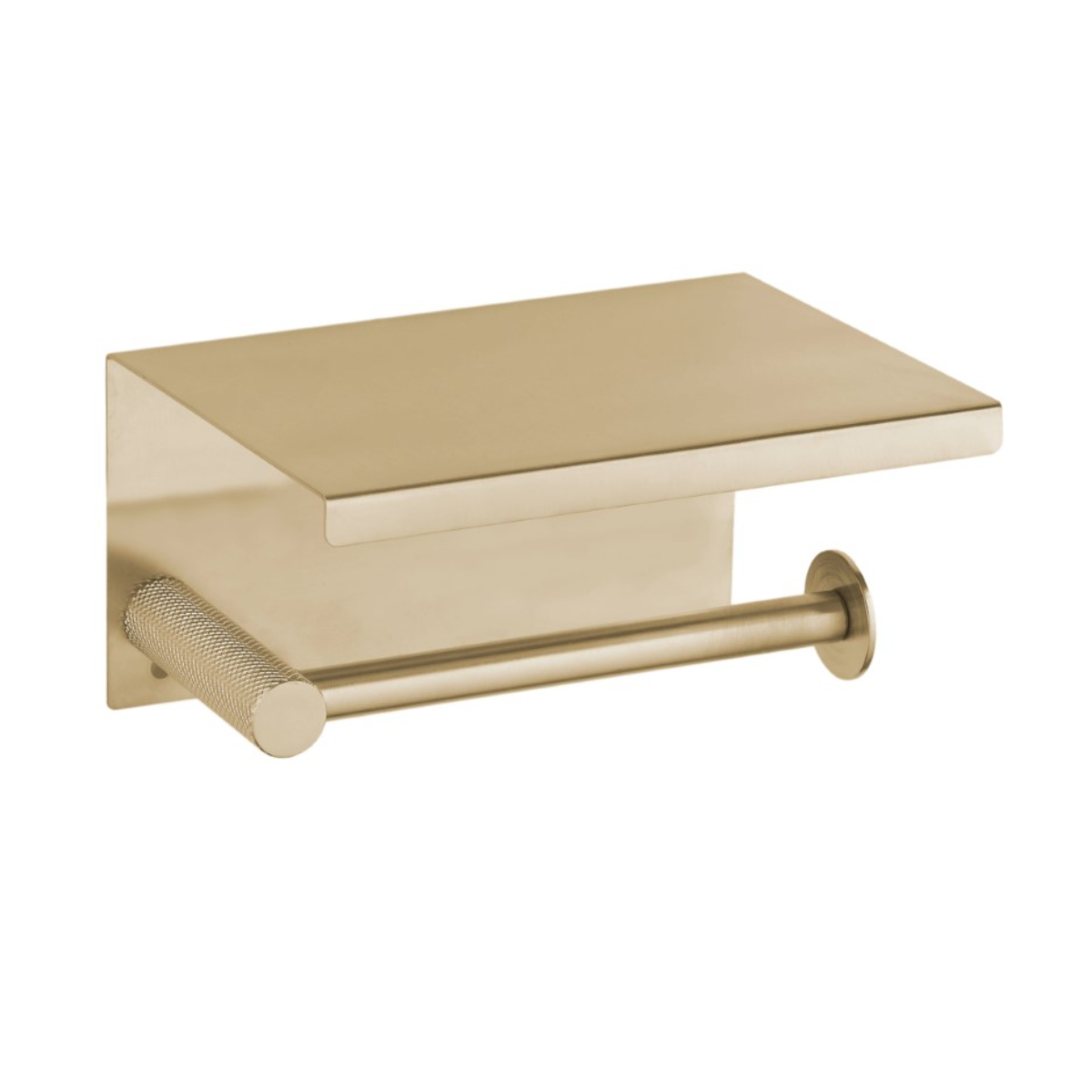 Держатель туалетной бумаги Boheme Uno 10971-MG с полкой для телефона