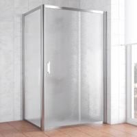 Душевой уголок Vegas Glass ZP+ZPV 120*80 08 02 профиль глянцевый хром, стекло шиншилла