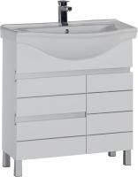 Тумба под раковину Aquanet Доминика 80 белая