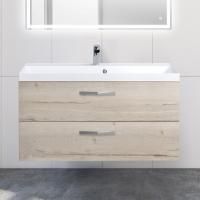 Тумба с раковиной BelBagno Aurora 100 rovere galifax bianco