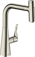 Смеситель для кухни Hansgrohe Metris Select M71 73817800 сталь
