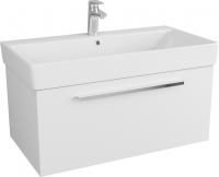 Тумба с раковиной Owl 1975 Ragnar 85 белая, 1 ящик, 1 внутренний