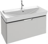 Тумба под раковину Jacob Delafon Reve 100 белый лак, 1 ящик