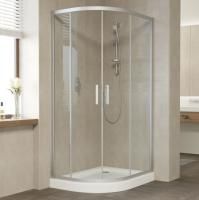 Душевой уголок Vegas Glass ZS-F 100*80 07 01 профиль матовый хром, стекло прозрачное