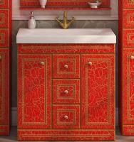Тумба под раковину Misty Fresko 90 красная краколет