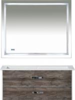 Мебель для ванной Misty Норд 105 подвесная, белая, сосна пасаден