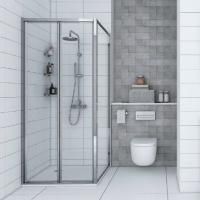 Душевой уголок AQUATON Prima 80х80 см со смесителем Roca Targa