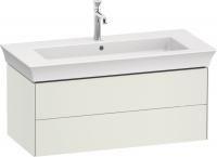 Тумба с раковиной Duravit White Tulip 105 2 ящика, шелковисто-матовый