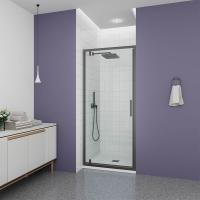 Душевая дверь в нишу Veconi Ottimo P30 GR OP30GR-70-01-C9, профиль графит брашированный, стекло прозрачное