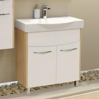 Тумба под раковину Aquaton Инфинити 76 Н ясень коимбра