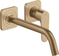 Смеситель для раковины Axor Citterio M 34116140 шлифованная бронза