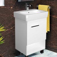 Тумба с раковиной 1MarKa Tera 50Н напольная, белый глянец