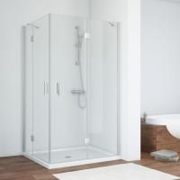 Душевой уголок Vegas Glass AFA-F 100*90 08 01 R профиль глянцевый хром, стекло прозрачное