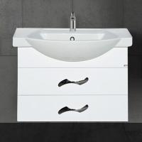 Тумба с раковиной Misty Монро 75 подвесная, белая