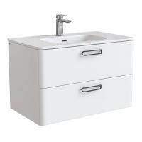 Тумба с раковиной Iddis Brick 80 подвесная белая