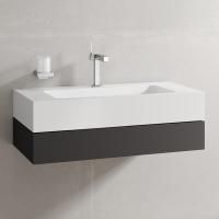 Тумба с раковиной Keuco Edition 300 антрацит, 95 см