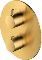 Смеситель для ванны Omnires Y Y1236ROGLB термостат, брашированное золото