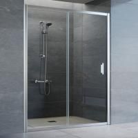 Душевая дверь в нишу Vegas Glass ZP 150 08 01 профиль глянцевый хром, стекло прозрачное